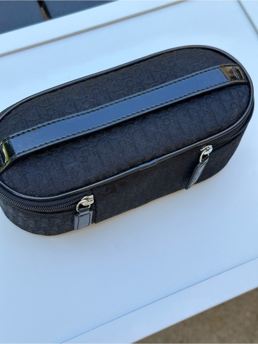 Dior Canvas Trotter Vanity Case RARE